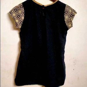 Floral Print High Low Top