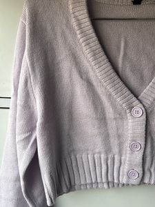 H&amp;M Crop Sweater - Light Purple