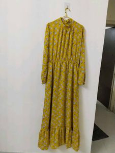 Yellow Dubai  Gown