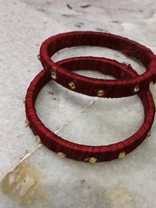 Red &amp; Gold Bangle Set