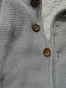 Cute Bear Hoodie Jacket woollen