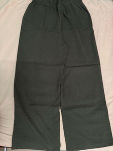 Olive Green Wide Leg Pants