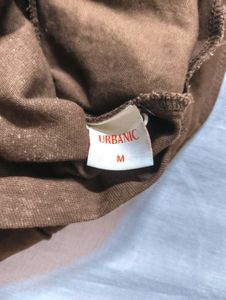 Dark Brown Pleated Korean / Japanese Mini Skirt