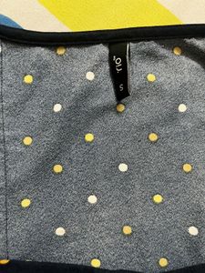 Navy blue Polka Dot Top