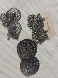Boho Silver Earrings