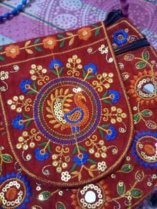 Embroidered Crossbody Bag