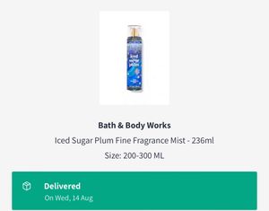 Sale😍Bath &amp; Body Works Iced Sugar Plum Full Bottl