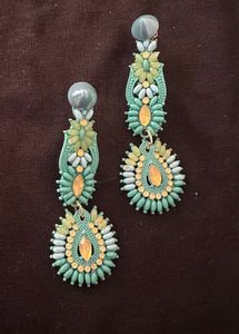 Teal Drop Earrings