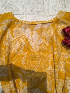 Mustard Short Kurti 🫶🏻
