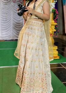 Ivory Embroidery Pretty Lehenga Set