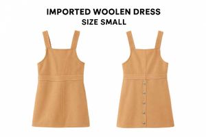Imported Wollen Short Dress