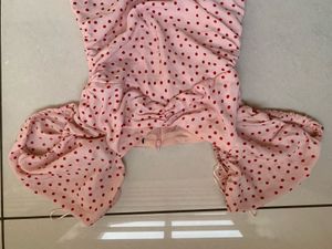Pink Polka Dot Mini Dress