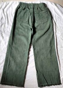 Olive Green Wide Leg Pant