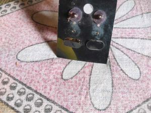 Sparkly Black Gem Drop Earrings