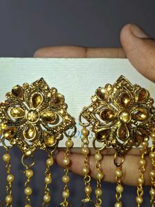 vintage Gold Jhumka Earrings(inspo from bahubali)