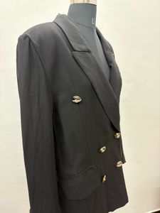 Black Blazer with Gold Buttons