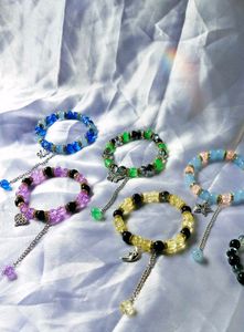 Beaded Charm Bracelets (Set of 7)