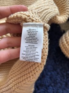 Tan Chunky Warm Sweater