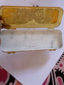 Vintage Yellow Plastic Pencil Box