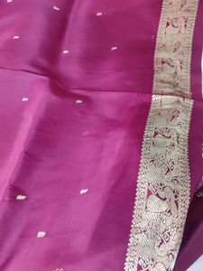 *500 Off* Pure Kanchi Pattu Silk Maroon Saree