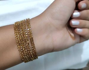 Golden Stone Beautiful Bangles Set 🧡