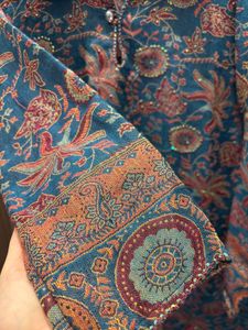 Patterned Blue Tunic Dress
