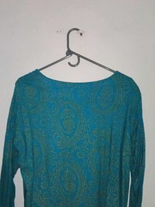 Teal Tunic with Embroidered Detail