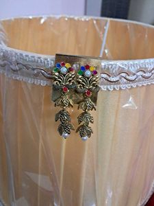 Floral Jhumka Earrings