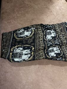 Elephant Print Short Harem Pants