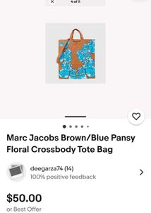 Marc Jacobs Floral Tote Bag