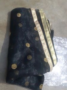 Black Net Dupatta
