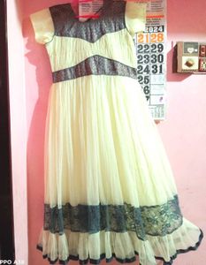 Elegant Yellow Anarkali Dress