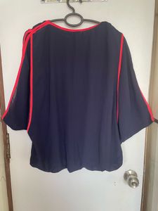 Stonework Neckline Top