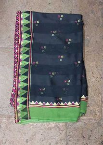 Black Printed Saree