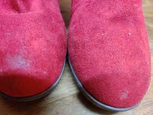 Red Wedge Heel Boots