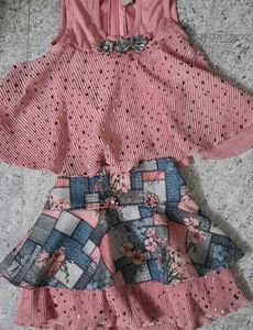 Pink Floral Patchwork Dress