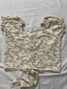 Floral Puff Sleeve Top