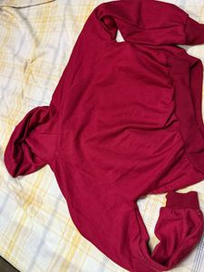 Maroon Graphic Hoodie