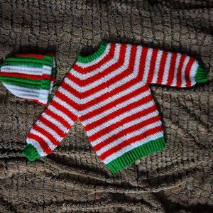 Handmade Christmas Pullover With Cap