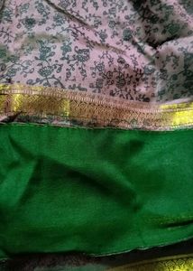 Beautiful Gold Border Saree