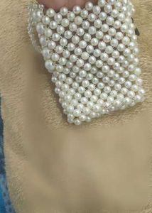 Vintage Pearl Beaded Evening Bag