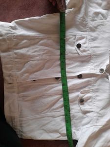 Casual White Denim Jacket