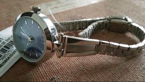 Titan Ocen Blue Dial &amp; Silver Chain Womens Watch