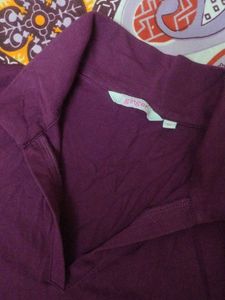 Purple Turtleneck Tee