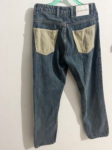 Bagy Fit Poket Colour Jeans Pant For Men&women