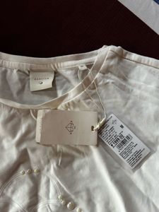 Rareism Studded White Tshirt