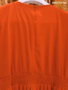 Elegant Coral Maxi Dress