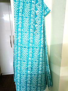 Cotton Material Unstitched Laced Suit Length