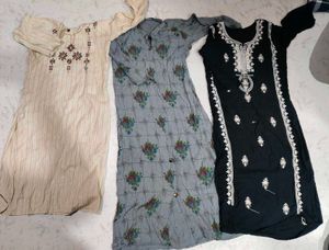 Ethnic Kurtis - Set of Three
