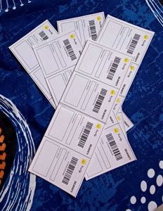 20 Sticky Shipping Label